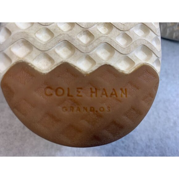 Cole Haan Mens Size 10.5 M Grand Pro Sneaker Shoes Navy Blue Leather Flat Lace T - Picture 6 of 10